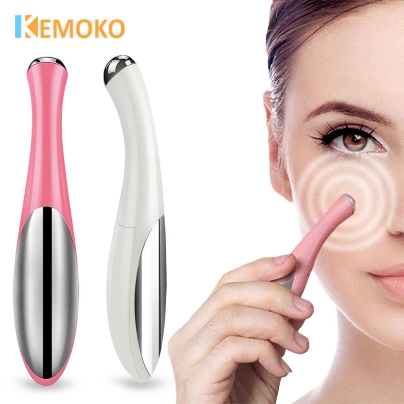 Electric Facial Massager Eye Ion Infusion Beauty Instrument Relax Eye Dark Circles Eyes Bags Puffiness Anti Aging Eye Massage
