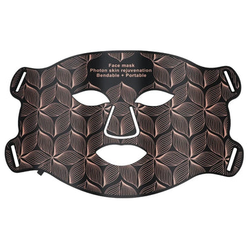 LED Facial Mask with Neck 8 color Near-infrared Red Facial and Neck Photon Oil Control Skin Firming Whitening and Anti Rednes